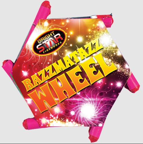 Bright Star Fireworks Razzmatazz Golden Wheel