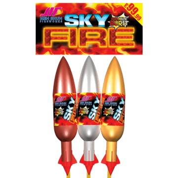 Men Shun Fireworks Sky Fire Rocket