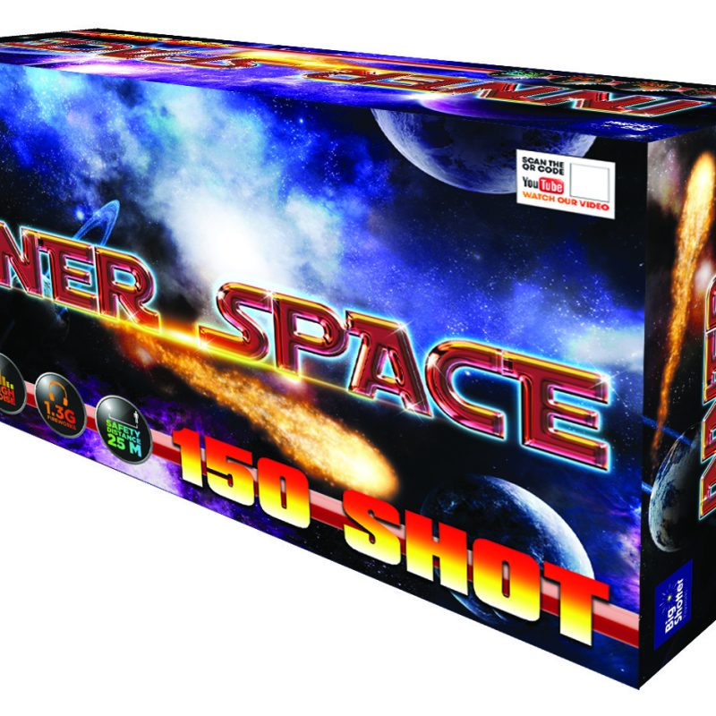 Big Shotter Fireworks Inner Space - 150 Shot Compound Cake