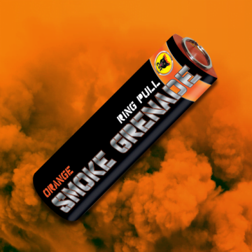 Black Cat Fireworks Ring Pull Smoke - Orange