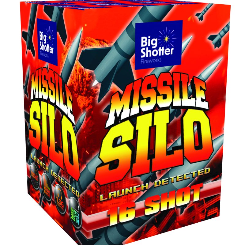 Big Shotter Fireworks Missile Silo - 16 Shot Single Ignition