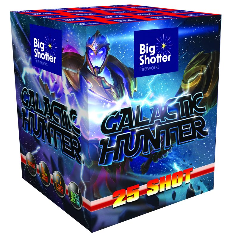 Big Shotter Fireworks Galactic Hunter - 25 Shot Single Ignition