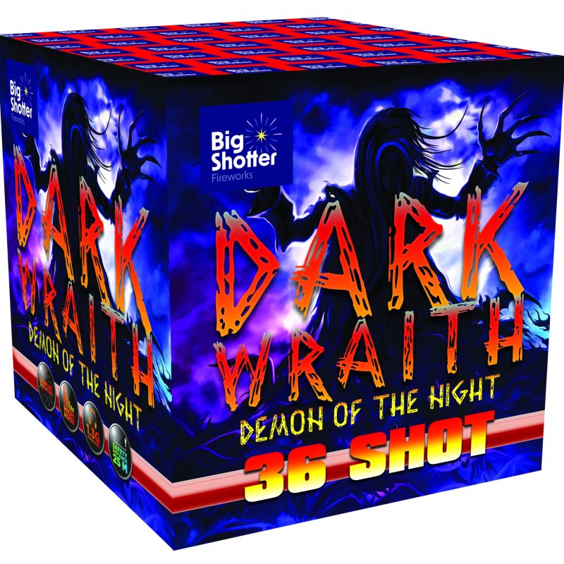 Big Shotter Fireworks Dark Wraith – 36 Shot Single Ignition