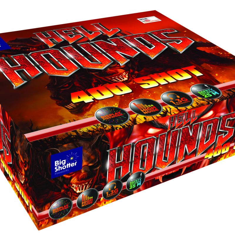 Big Shotter Fireworks Hell Hounds – 400 Shot Compound Cake