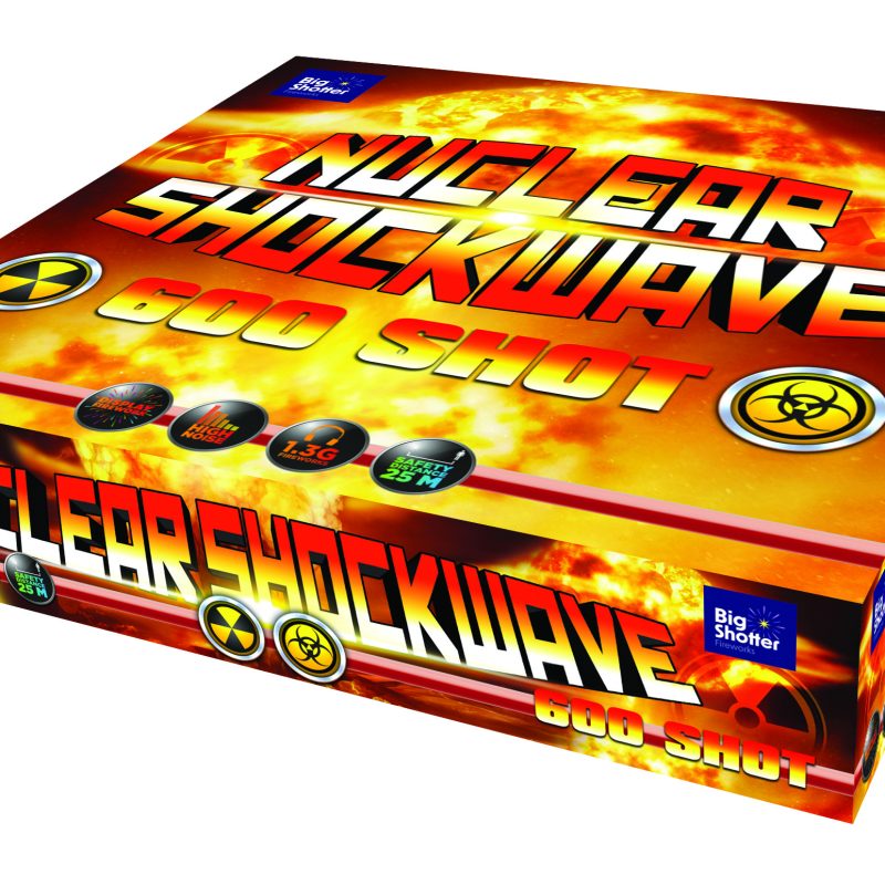 Big Shotter Fireworks Nuclear Shockwave – 600 Shot Compound Cake