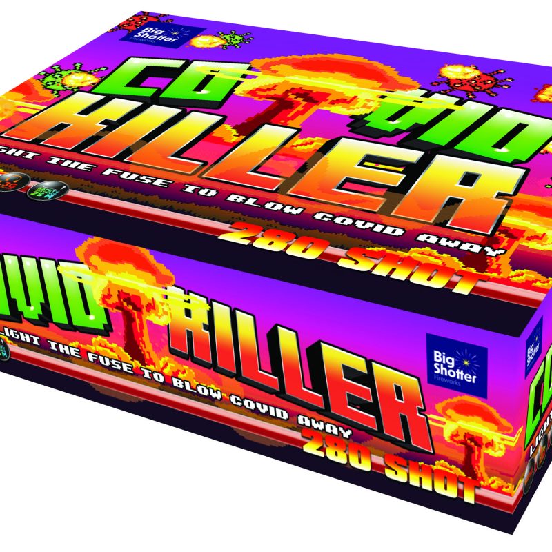 Big Shotter Fireworks COVID Killer – 280 Shot Compound Cake