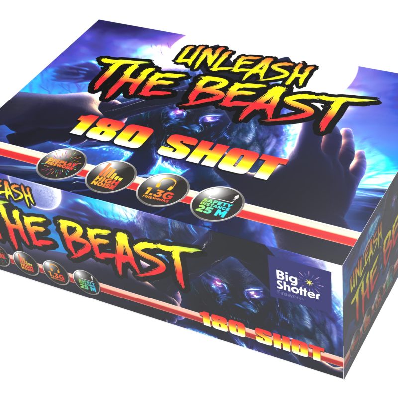 Big Shotter Fireworks Unleash The Beast – 180 Shot Compound Cake