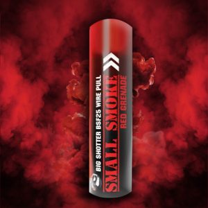 Small Smoke Bomb Red - Big Shotter Fireworks BSF25 Ring Pull