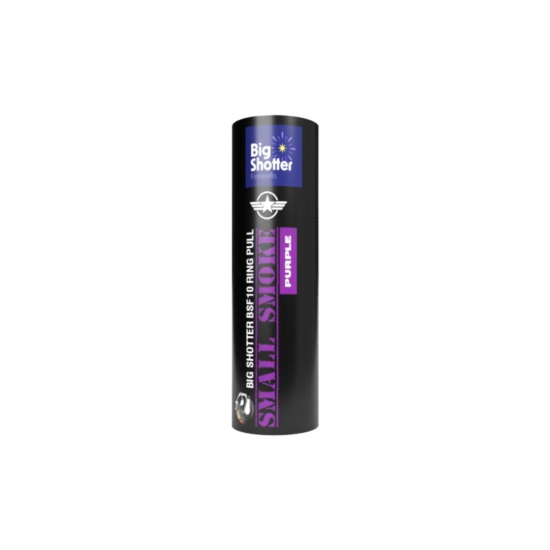 Small Smoke Bomb Purple - Big Shotter Fireworks BSF25 Ring Pull