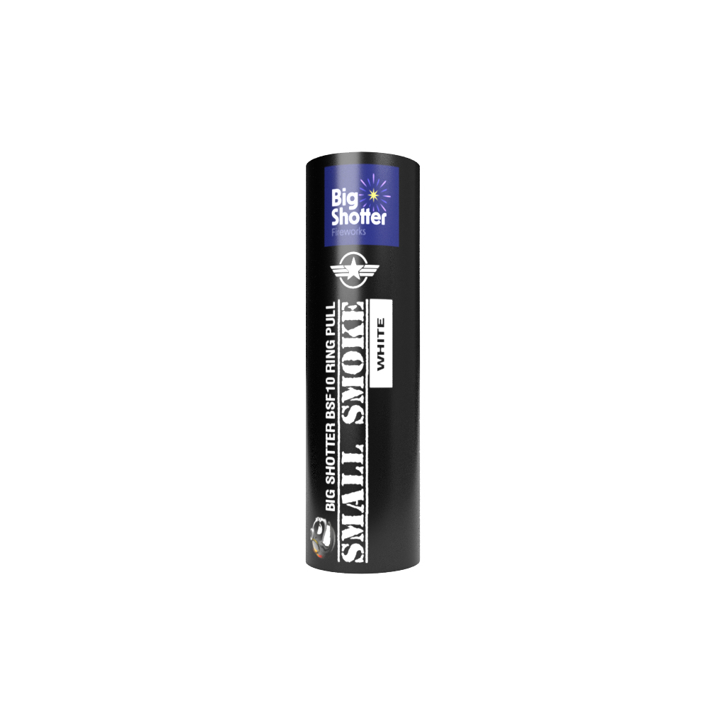 Small Smoke Bomb White - Big Shotter Fireworks BSF25 Ring Pull