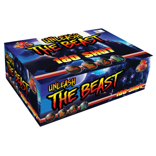 Big Shotter Fireworks Unleash The Beast – 180 Shot Compound Cake