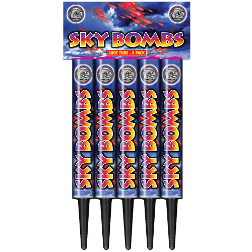 British Bulldog Fireworks Sky Bombs - Shot Tube Pack
