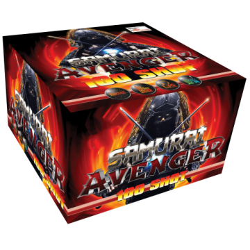 Big Shotter Fireworks Samurai Avenger – 100 Shot Compound Cake