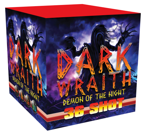 Big Shotter Fireworks Dark Wraith – 36 Shot Single Ignition