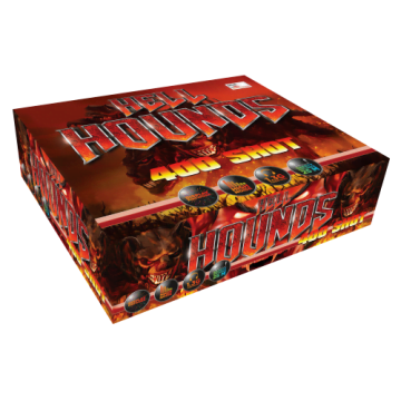 Big Shotter Fireworks Hell Hounds – 400 Shot Compound Cake