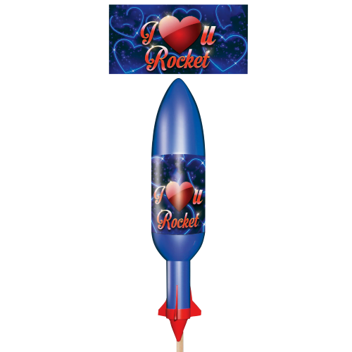 Big Shotter Fireworks I Love You – Blue Rocket