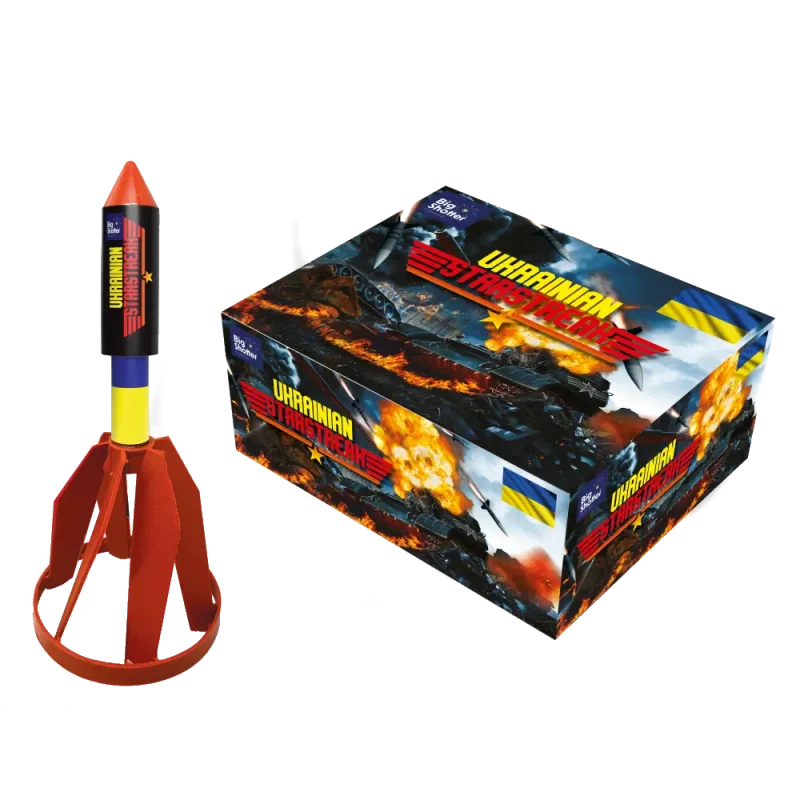 Big Shotter Fireworks Ukrainian Starstreak - Rocket Pack