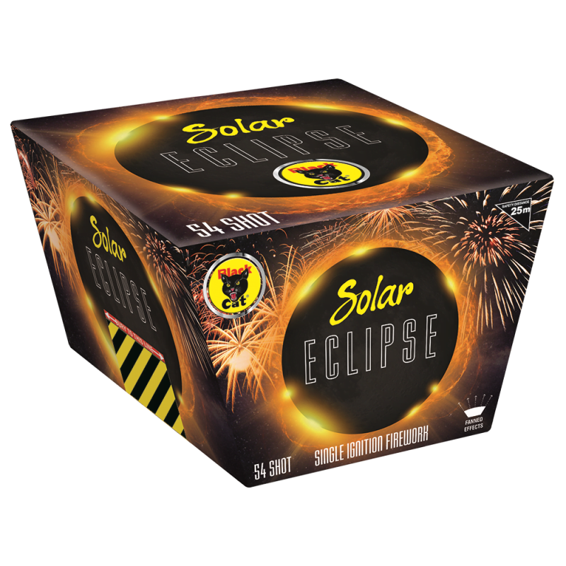 Black Cat Fireworks Solar Eclipse - 54 Shot Single Ignition Barrage