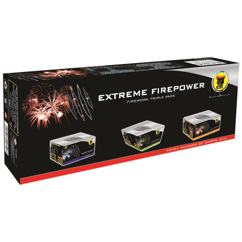 Extreme Firepower 214 Shot Barrage Firework