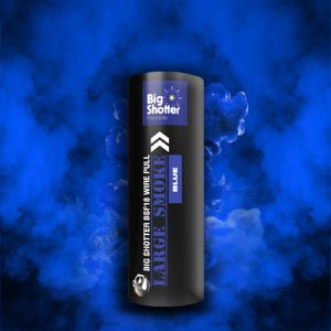 Large Smoke Bomb Blue - Big Shotter Fireworks BSF18 Ring Pull