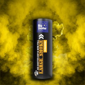 Large Smoke Bomb Yellow - Big Shotter Fireworks BSF18 Ring Pull