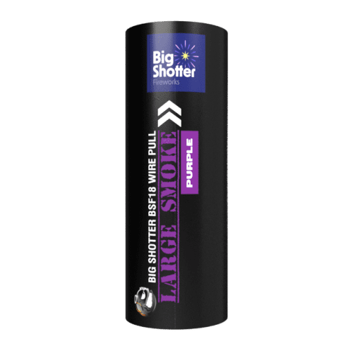 Large Smoke Bomb Purple - Big Shotter Fireworks BSF18 Ring Pull