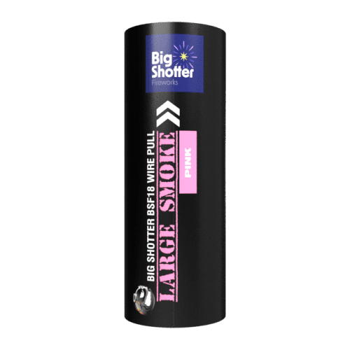 Large Smoke Bomb Pink - Big Shotter Fireworks BSF18 Ring Pull