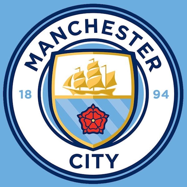 Medium Smoke Manchester City FC - Blue, White & Yellow (3 Pack)