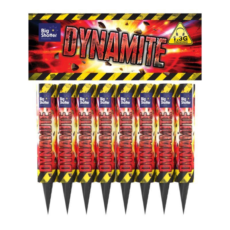 Big Shotter Fireworks | Dynamite Roman Candles (8 Piece) Fireworks