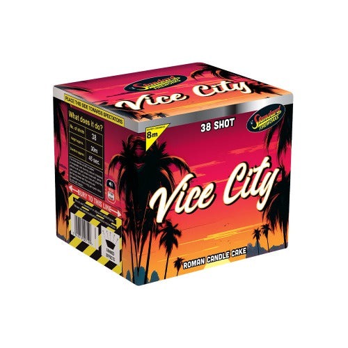 Vice City Roman Candle Cake - Standard Fireworks