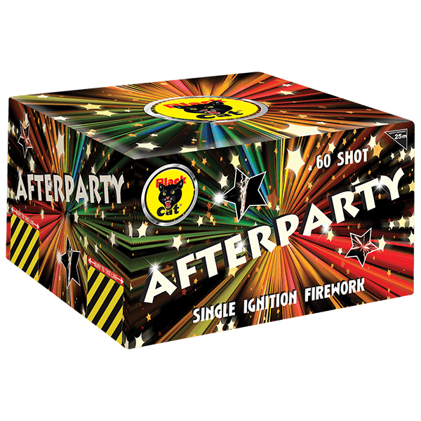 After Party Single Ignition 60 Shots | Black Cat Fireworks