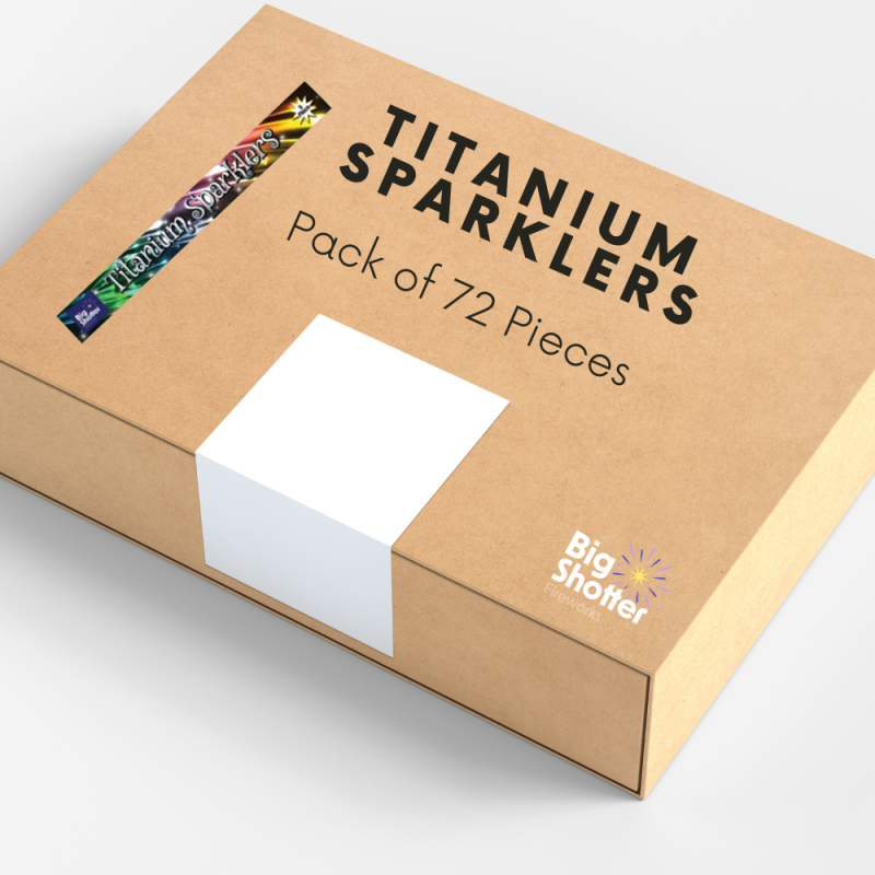 Big Shotter Fireworks | Titanium Sparklers - 2 Pack