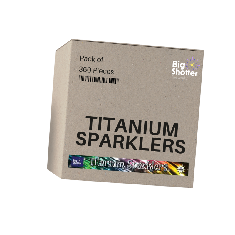 Big Shotter Fireworks | Titanium Sparklers Deal 360 Packs (1 Carton)