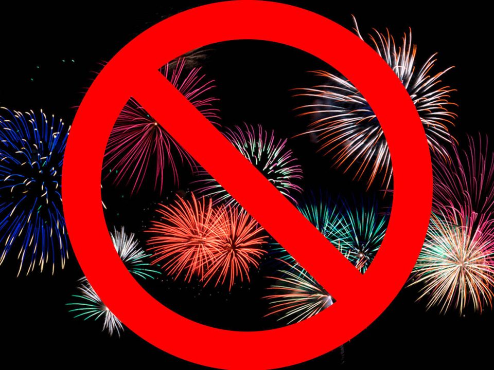 Why are fireworks banned in Ireland?