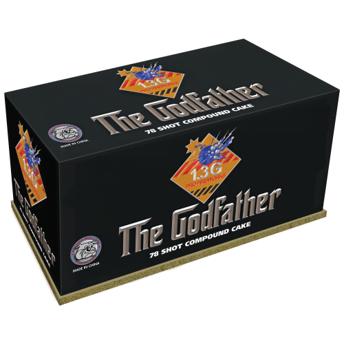 The Godfather 78-shot compound cake with flower crowns